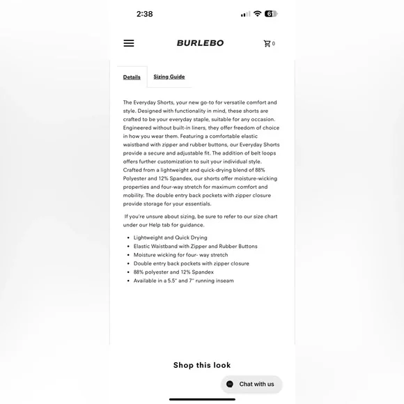 BURLEBO everyday shorts - Picture 6 of 6